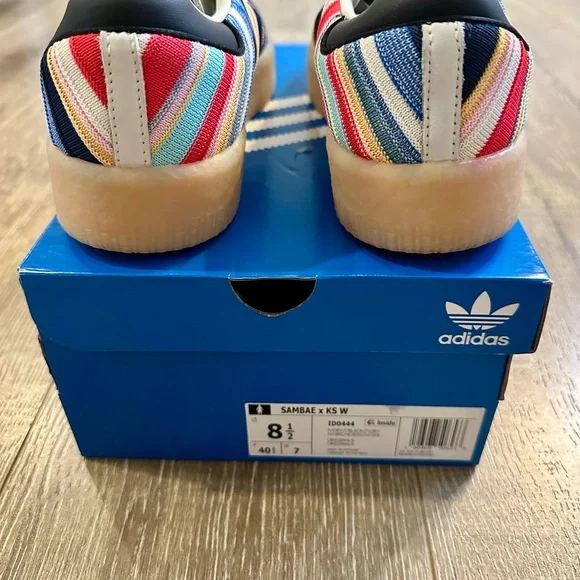 Adidas Sambae Striped Sneakers (Women 8.5) - Picture 7 of 8